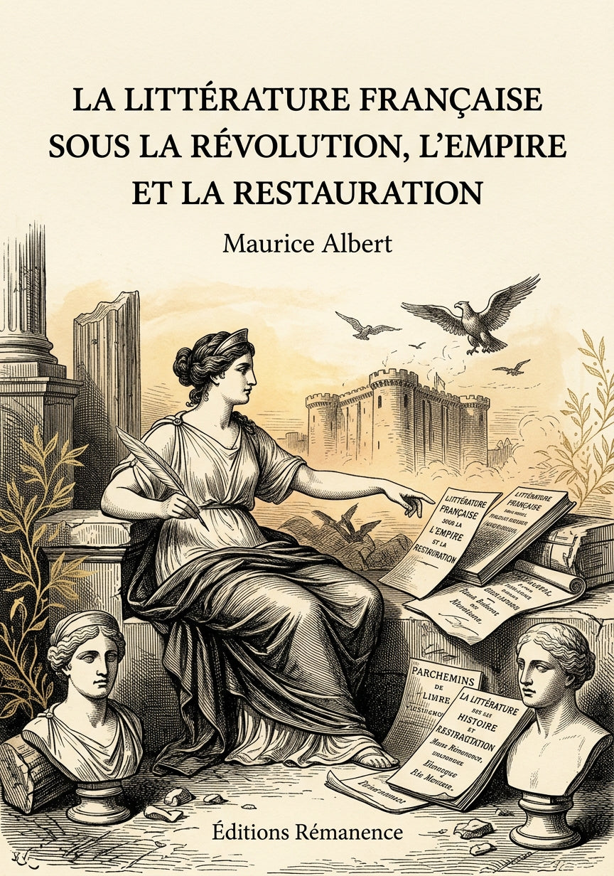 Livre La Littérature française sous la Révolution, l’Empire et la Restauration par Maurice Albert - Couverture - Editions Remanence