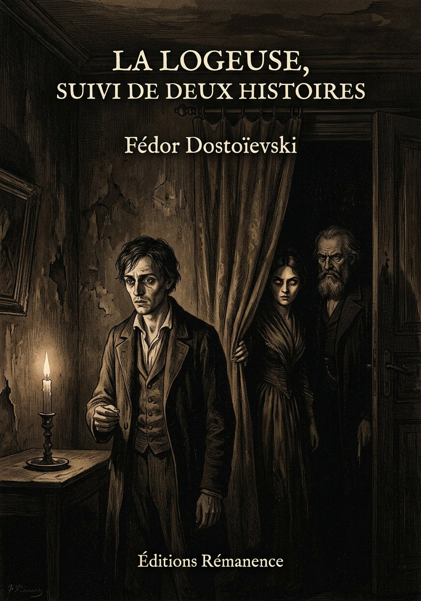 Livre La Logeuse, suivi de deux histoires par Fédor Dostoïevski - Couverture - Editions Remanence