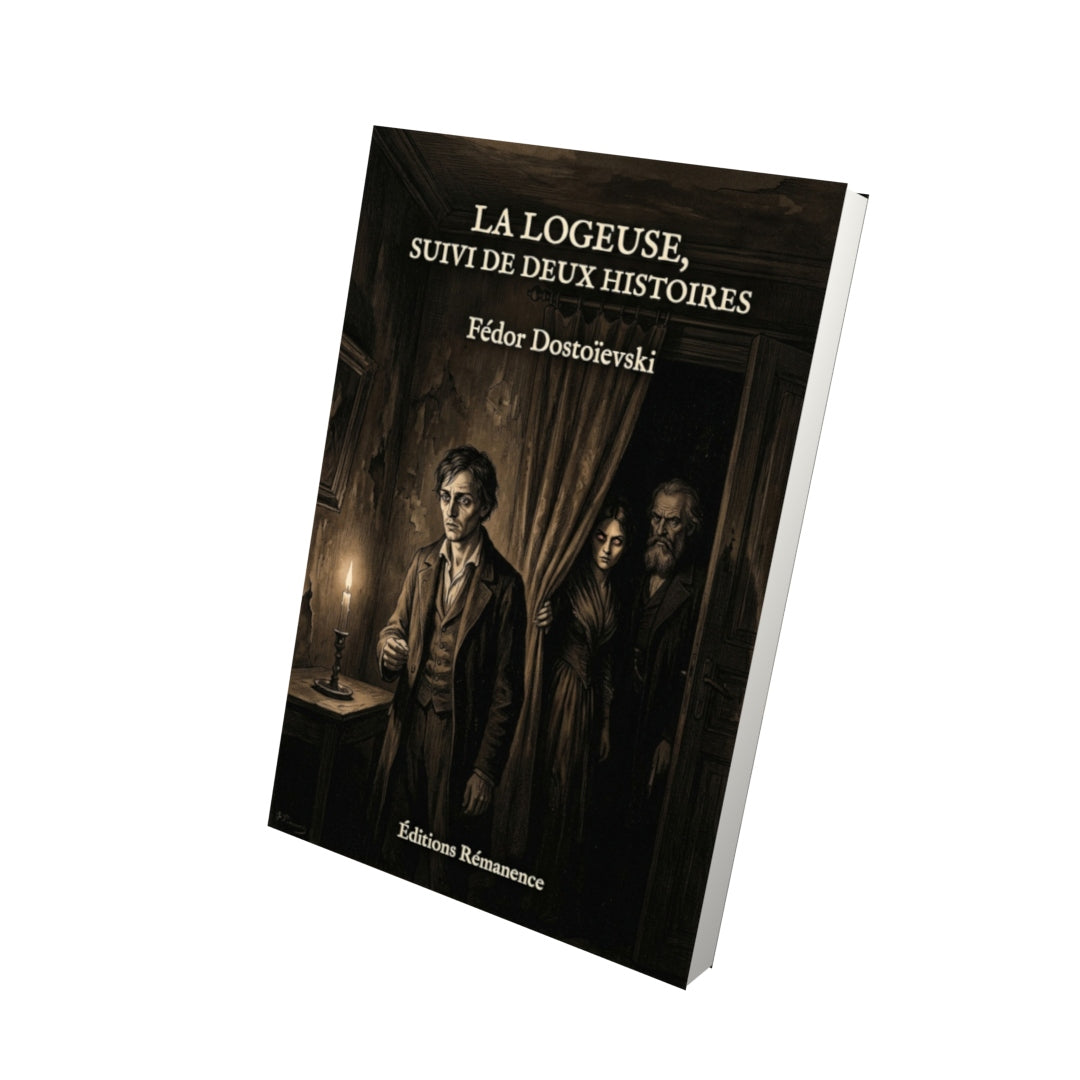 Livre La Logeuse, suivi de deux histoires par Fédor Dostoïevski - Vue 3D - Editions Remanence