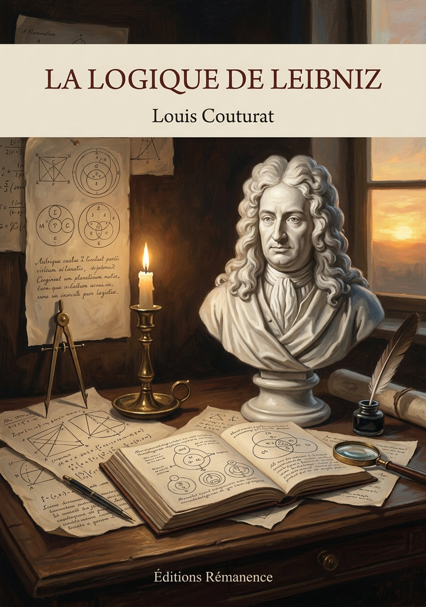 Livre La Logique de Leibniz par Louis Couturat - Couverture - Editions Remanence