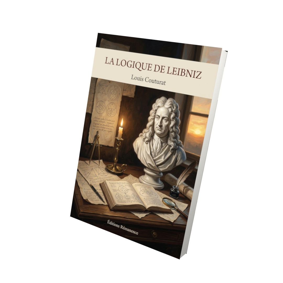 Livre La Logique de Leibniz par Louis Couturat - Vue 3D - Editions Remanence