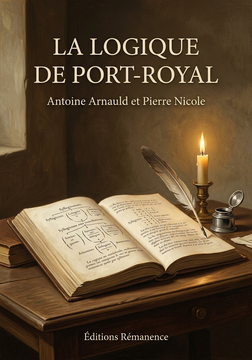 Livre La Logique de Port-Royal par Antoine Arnauld et Pierre Nicole - Couverture - Editions Remanence