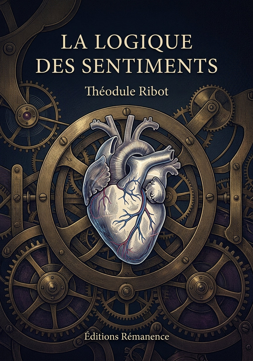 Livre La logique des sentiments par Théodule Ribot - Couverture - Editions Remanence