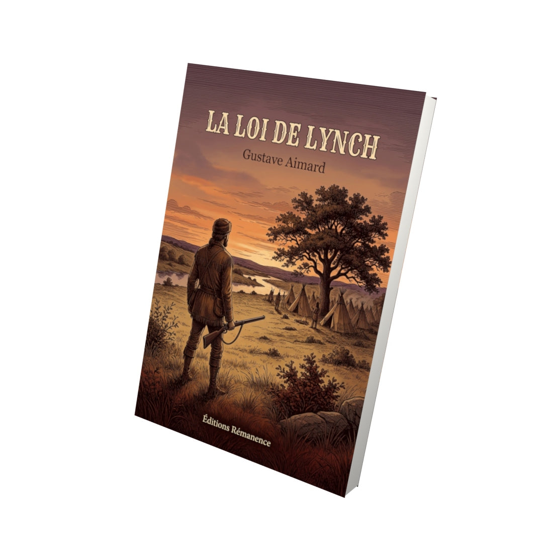 Livre La Loi de Lynch par Gustave Aimard - Vue 3D - Editions Remanence