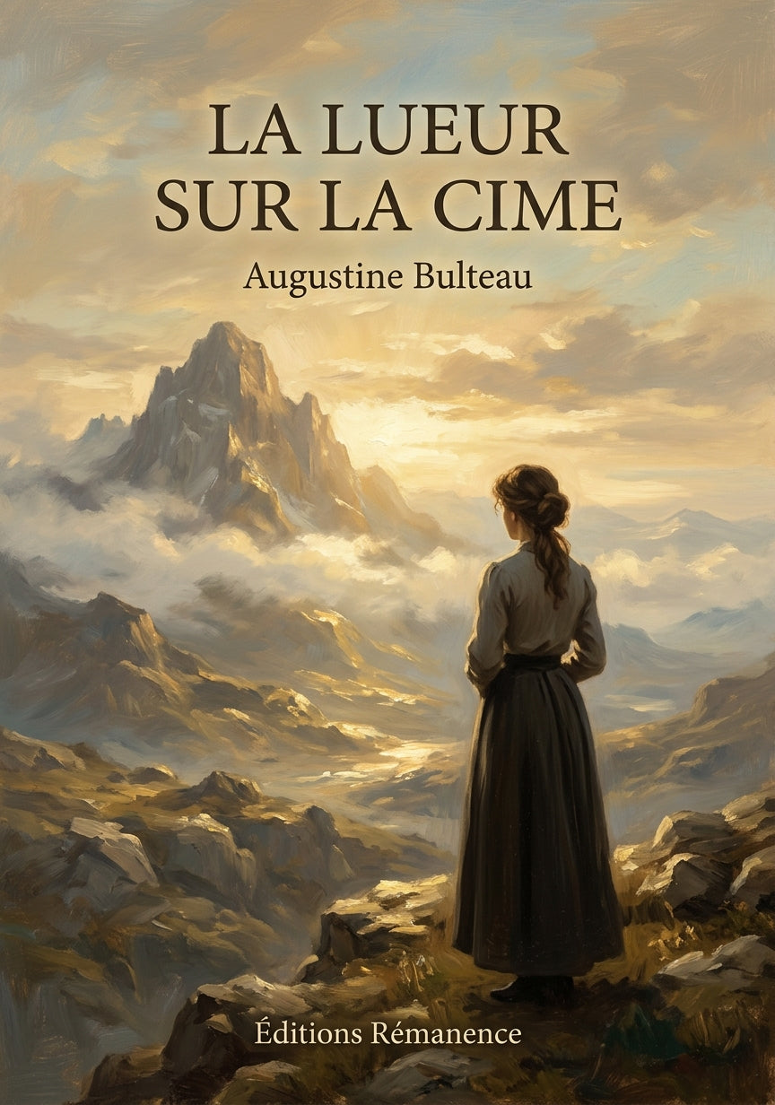 Livre La Lueur sur la cime par Augustine Bulteau - Couverture - Editions Remanence