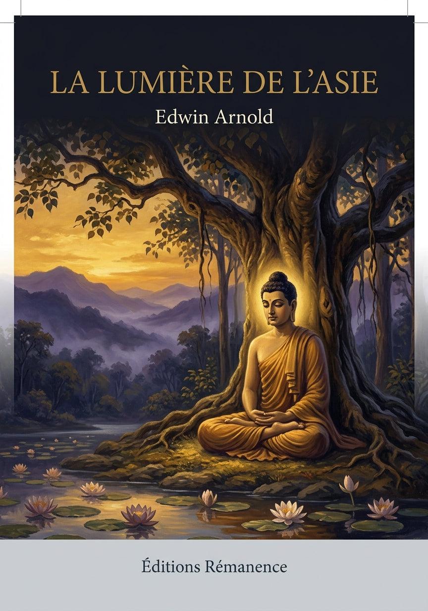 Livre La Lumière de l’Asie par Edwin Arnold - Couverture - Editions Remanence