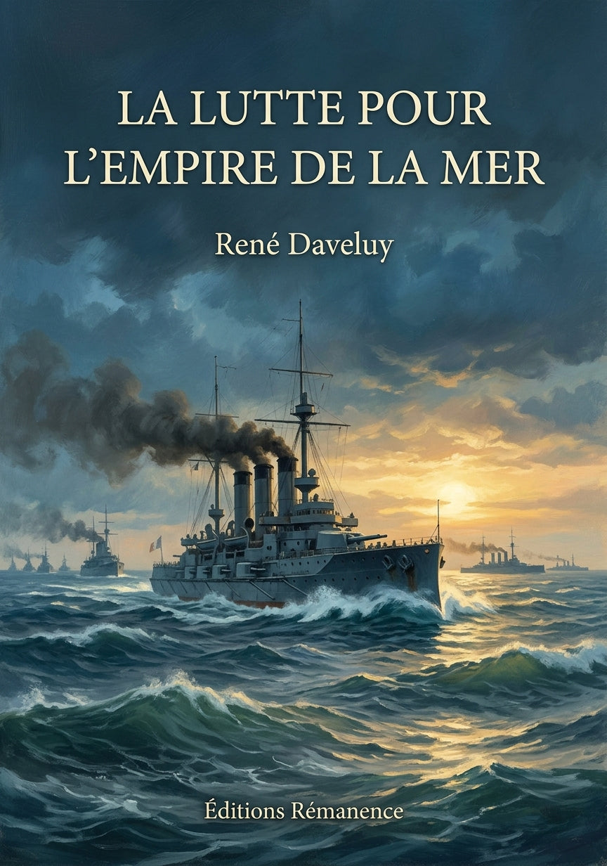 Livre La Lutte pour l’Empire de la mer par René Daveluy - Couverture - Editions Remanence