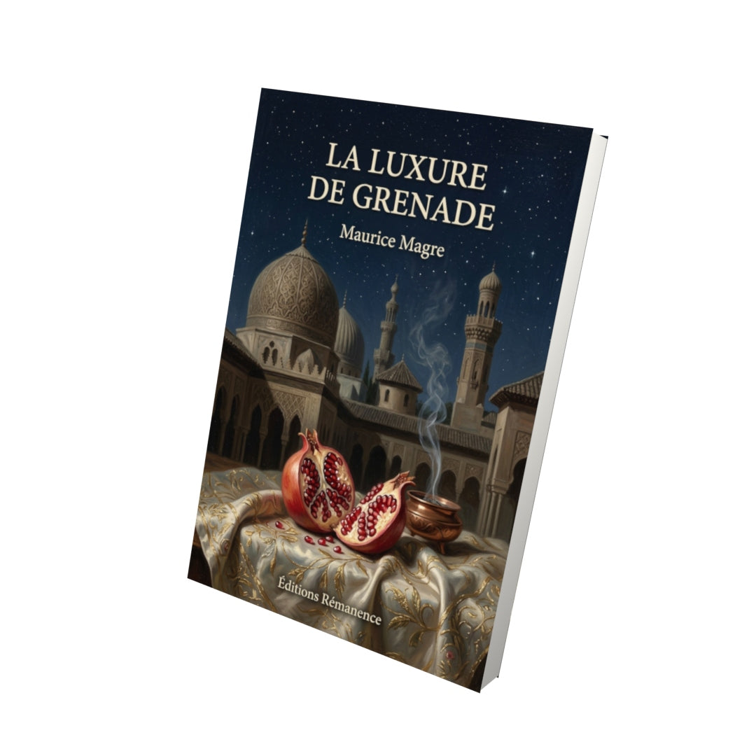 Livre La Luxure de Grenade par Maurice Magre - Vue 3D - Editions Remanence