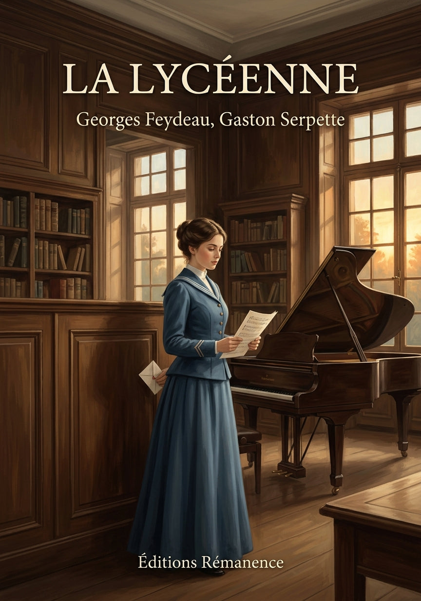 Livre La Lycéenne par Georges Feydeau, Gaston Serpette - Couverture - Editions Remanence