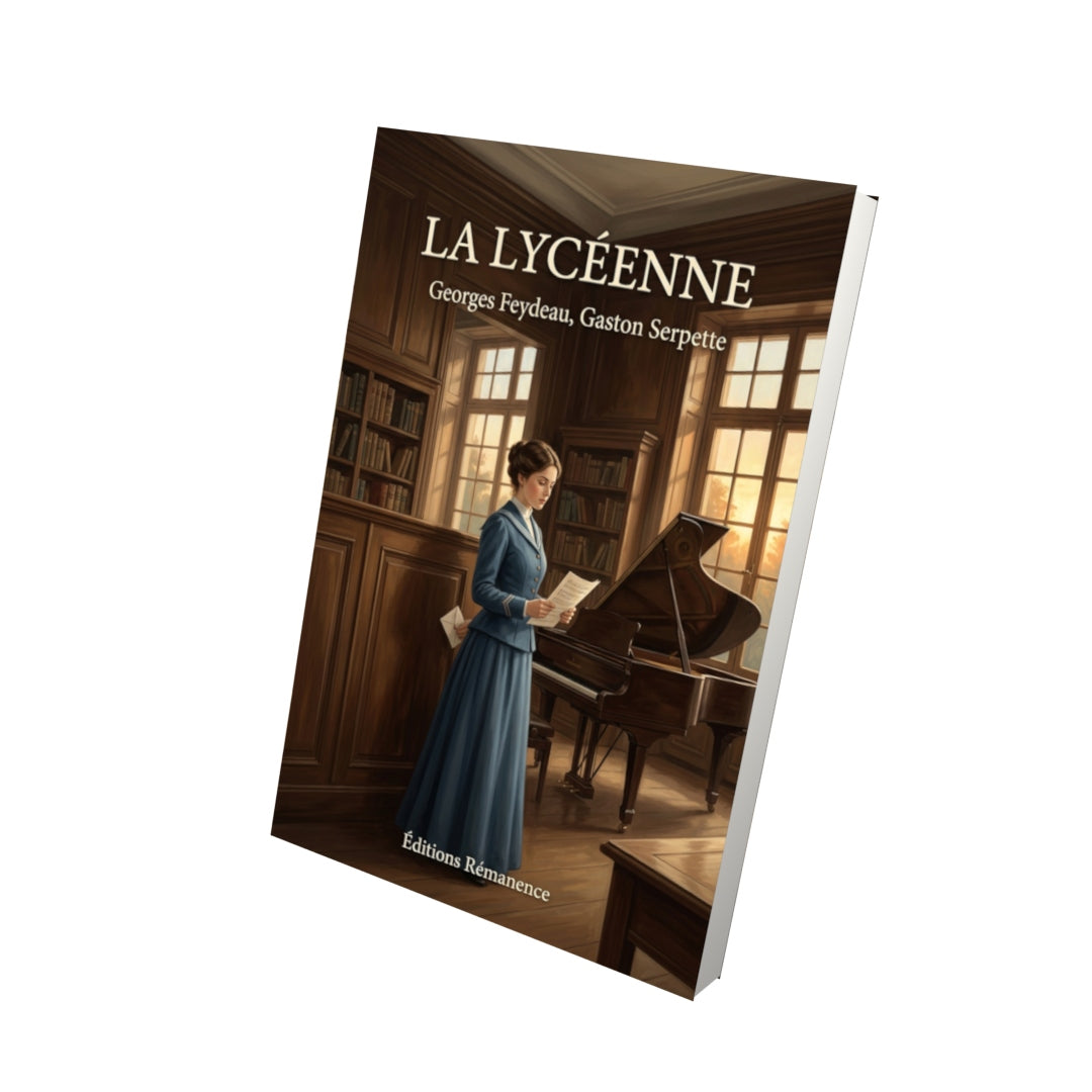 Livre La Lycéenne par Georges Feydeau, Gaston Serpette - Vue 3D - Editions Remanence