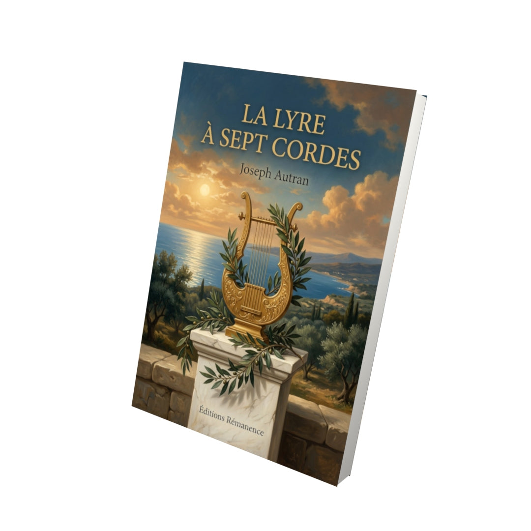 Livre La Lyre à sept cordes par Joseph Autran - Vue 3D - Editions Remanence
