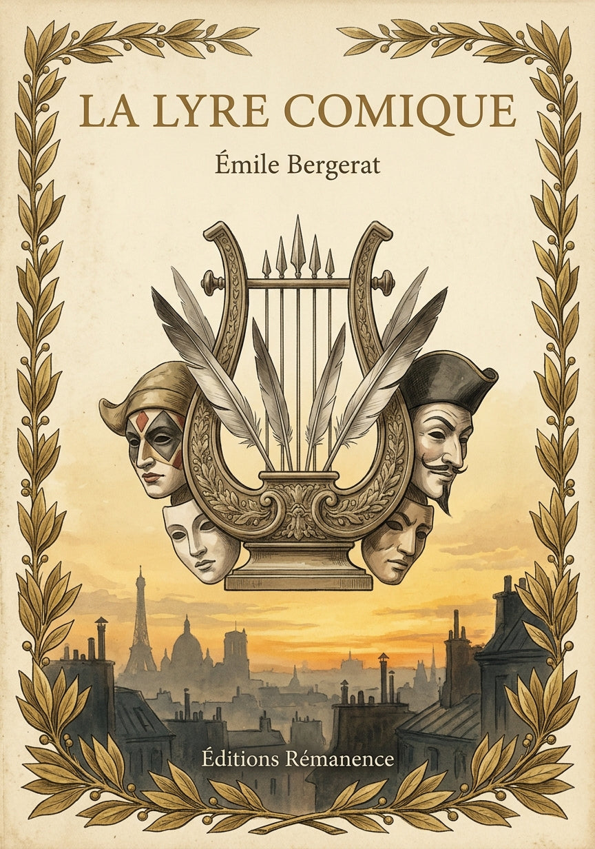 Livre La Lyre comique par Émile Bergerat - Couverture - Editions Remanence