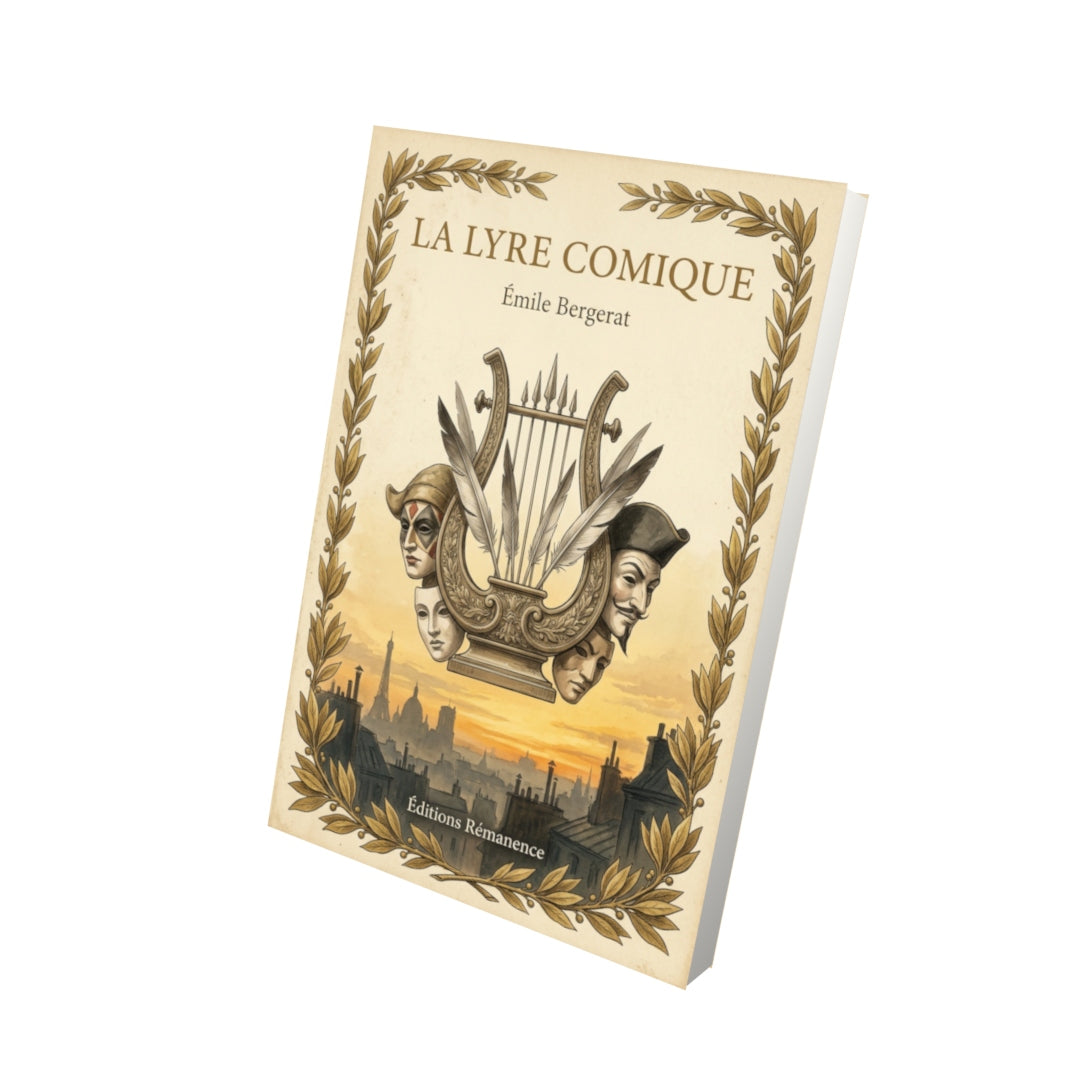 Livre La Lyre comique par Émile Bergerat - Vue 3D - Editions Remanence