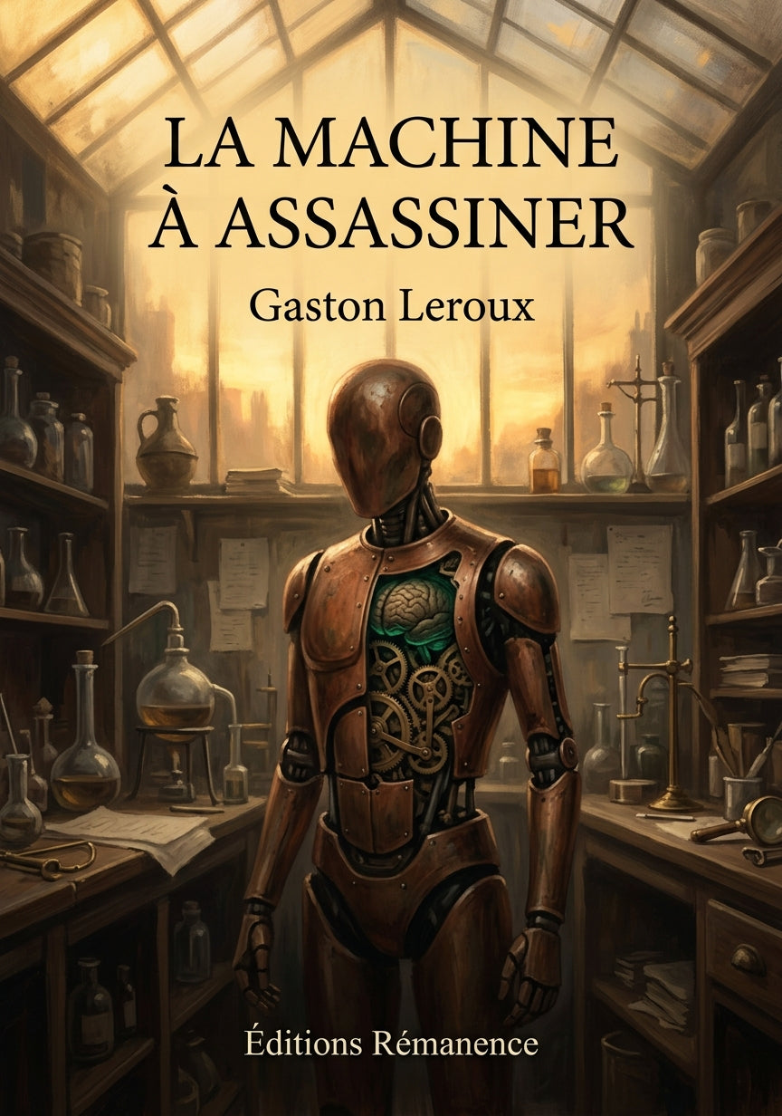 Livre La Machine à assassiner par Gaston Leroux - Couverture - Editions Remanence