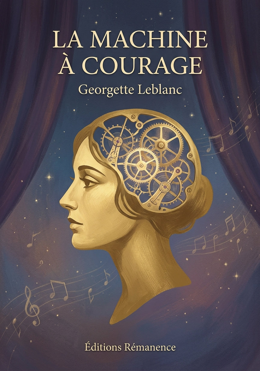 Livre La Machine à courage par Georgette Leblanc - Couverture - Editions Remanence