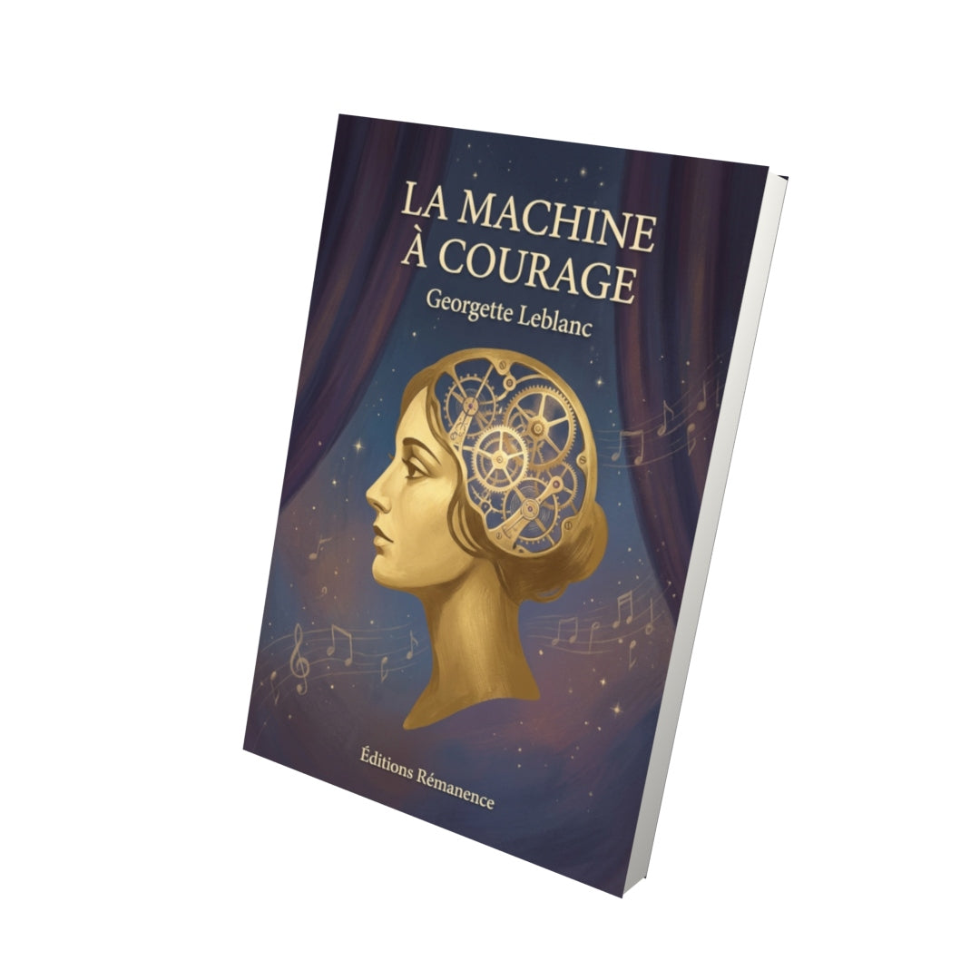Livre La Machine à courage par Georgette Leblanc - Vue 3D - Editions Remanence