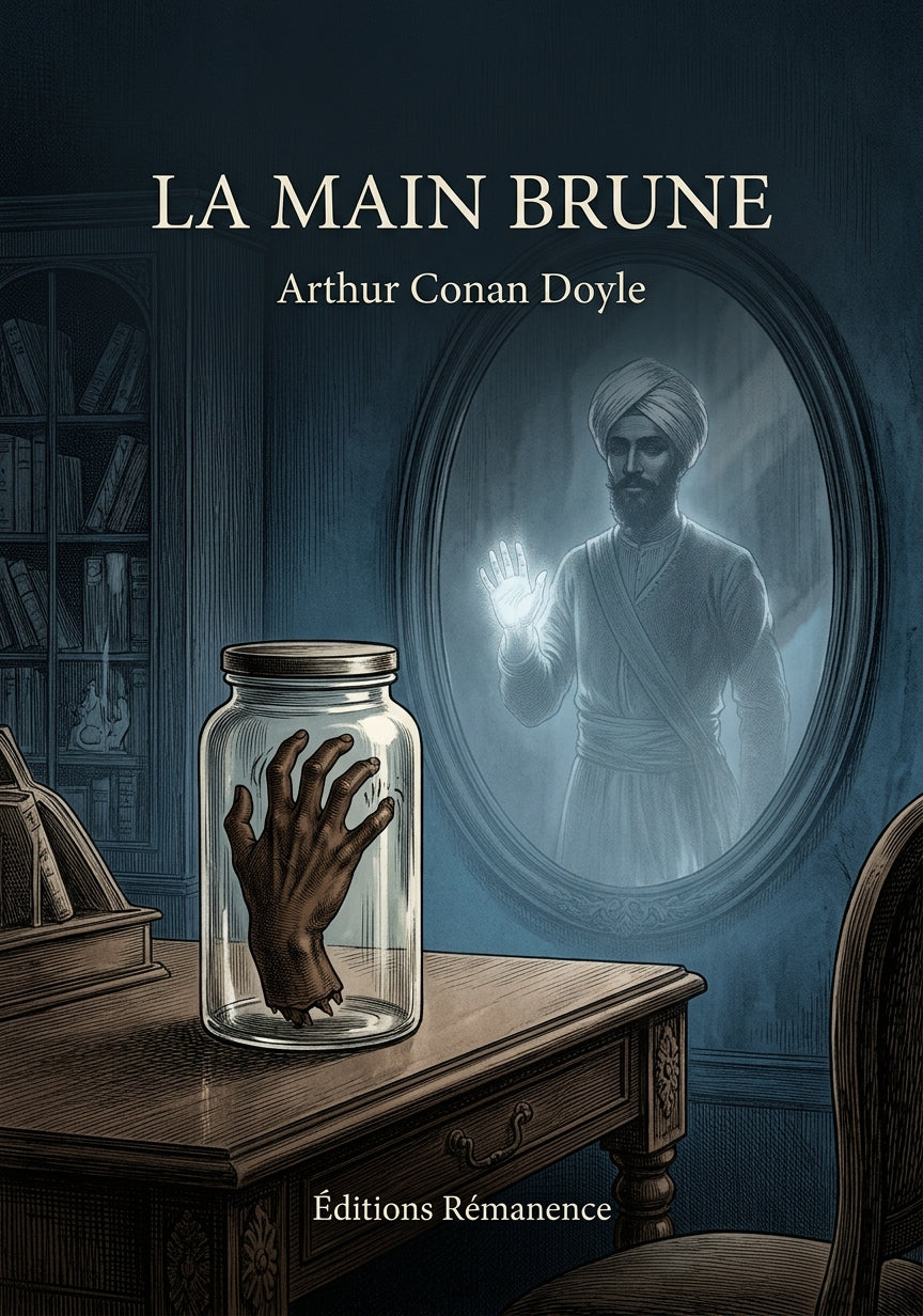 Livre La Main brune par Arthur Conan Doyle - Couverture - Editions Remanence