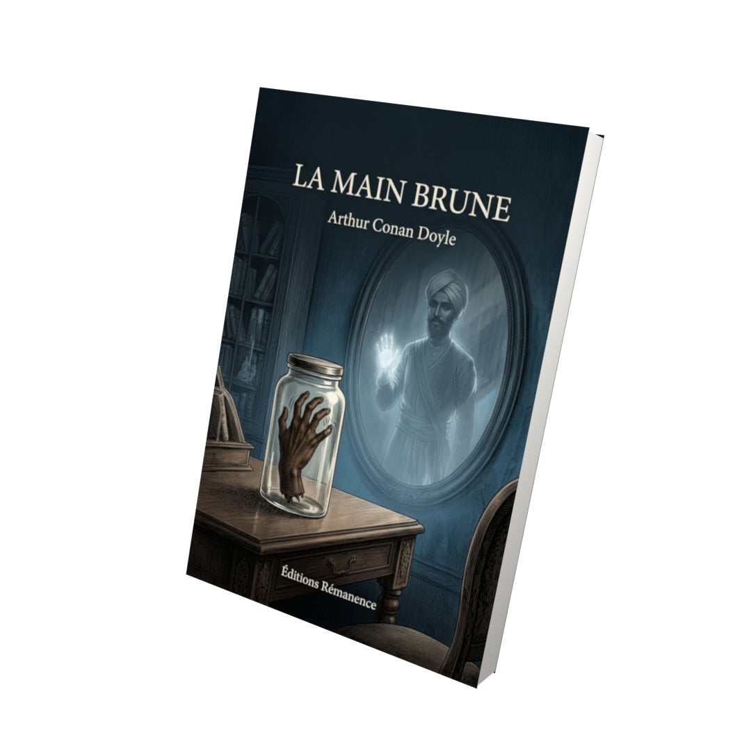 Livre La Main brune par Arthur Conan Doyle - Vue 3D - Editions Remanence