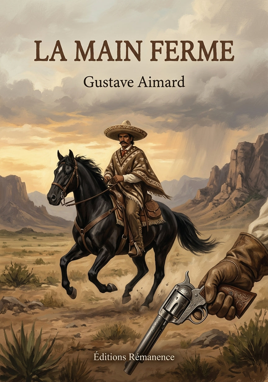 Livre La main ferme par Gustave Aimard - Couverture - Editions Remanence