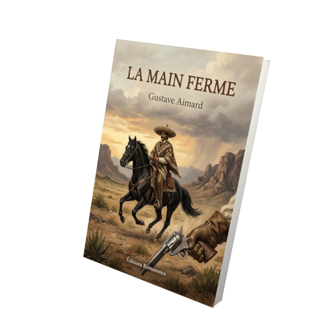 Livre La main ferme par Gustave Aimard - Vue 3D - Editions Remanence