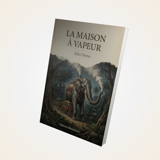 Livre La maison à vapeur - Jules Verne - Couverture 3D