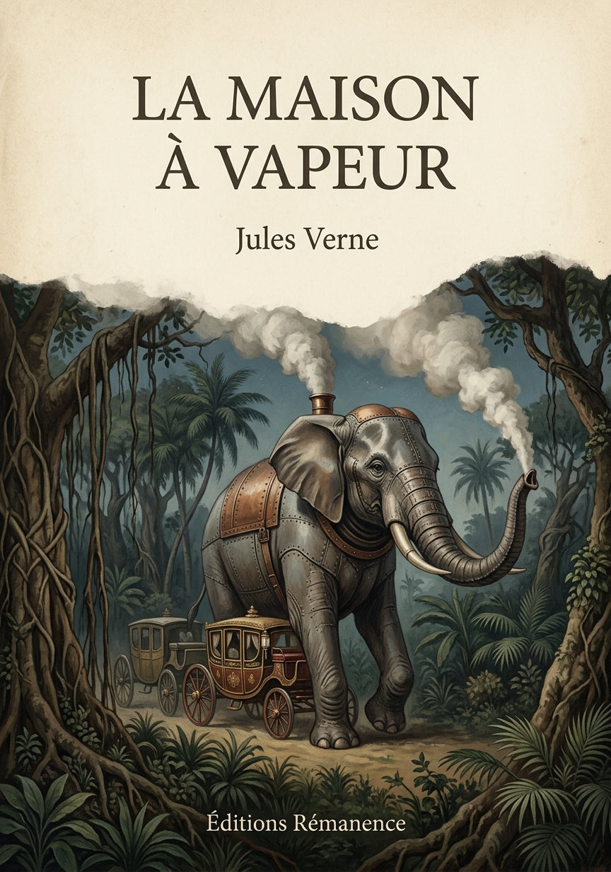La maison à vapeur - Jules Verne (Couverture)