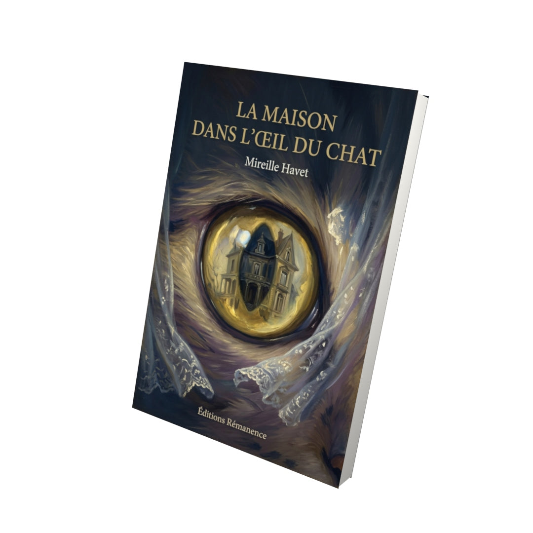 Livre La Maison dans l’œil du chat par Mireille Havet - Vue 3D - Editions Remanence