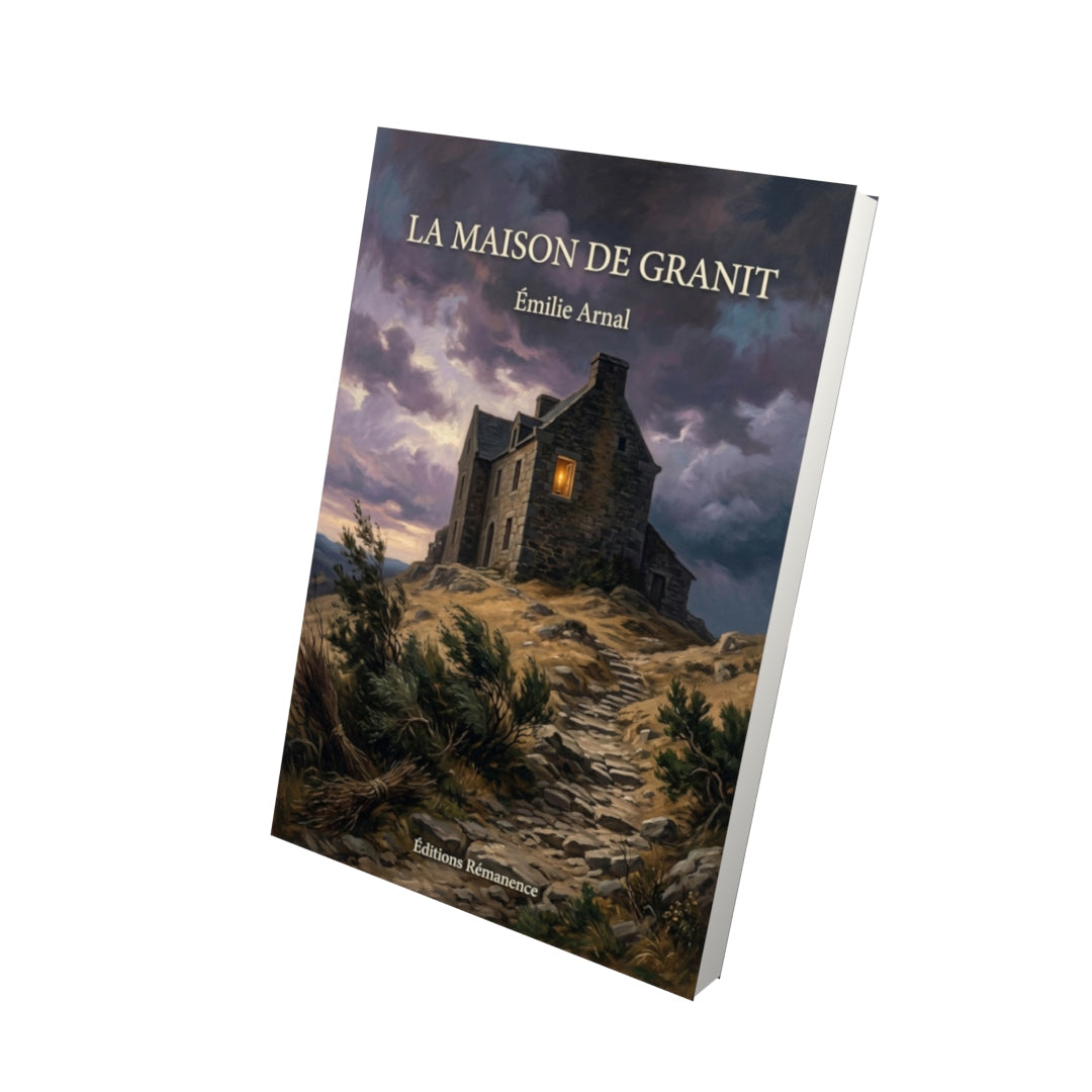 Livre La Maison de granit par Émilie Arnal - Vue 3D - Editions Remanence