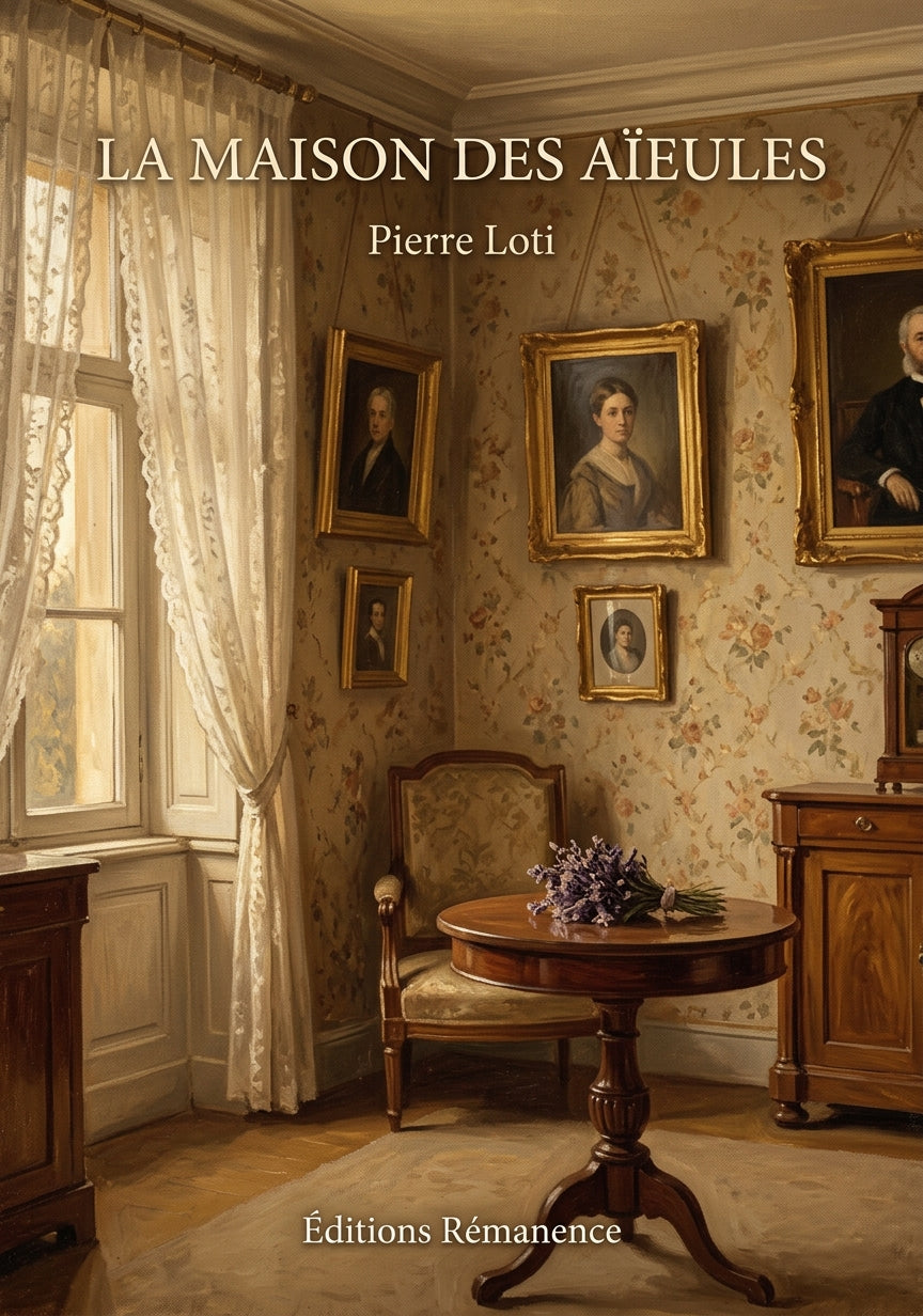 Livre La Maison des aïeules par Pierre Loti - Couverture - Editions Remanence