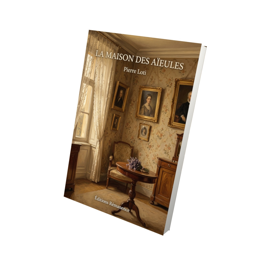 Livre La Maison des aïeules par Pierre Loti - Vue 3D - Editions Remanence
