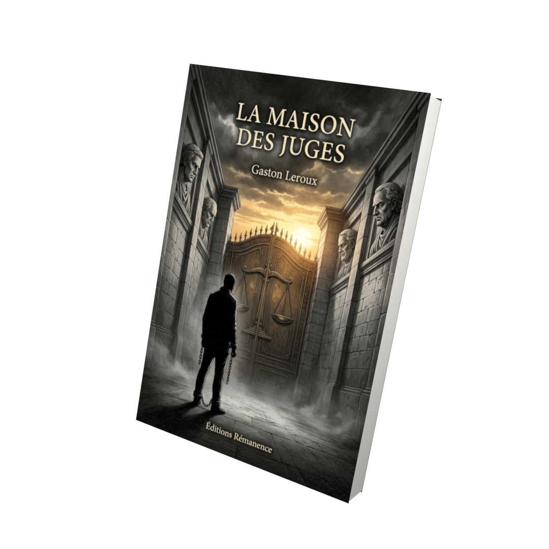Livre La Maison des juges par Gaston Leroux - Vue 3D - Editions Remanence