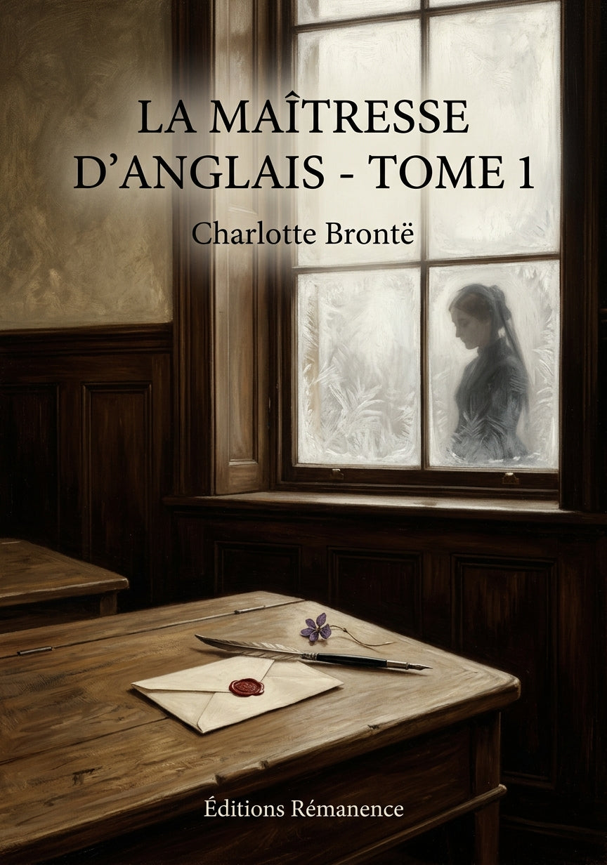 Livre La Maîtresse d’anglais - Tome 1 par Charlotte Brontë - Couverture - Editions Remanence