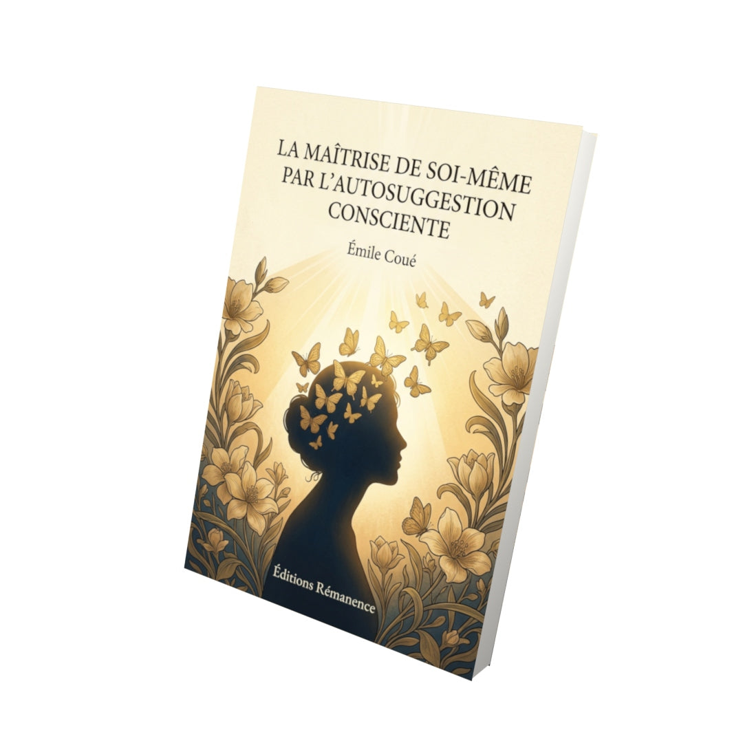 Livre La Maîtrise de soi-même par l’autosuggestion consciente par Émile Coué - Vue 3D - Editions Remanence