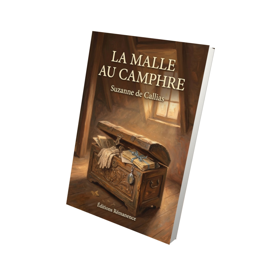 Livre La Malle au camphre par Suzanne de Callias - Vue 3D - Editions Remanence