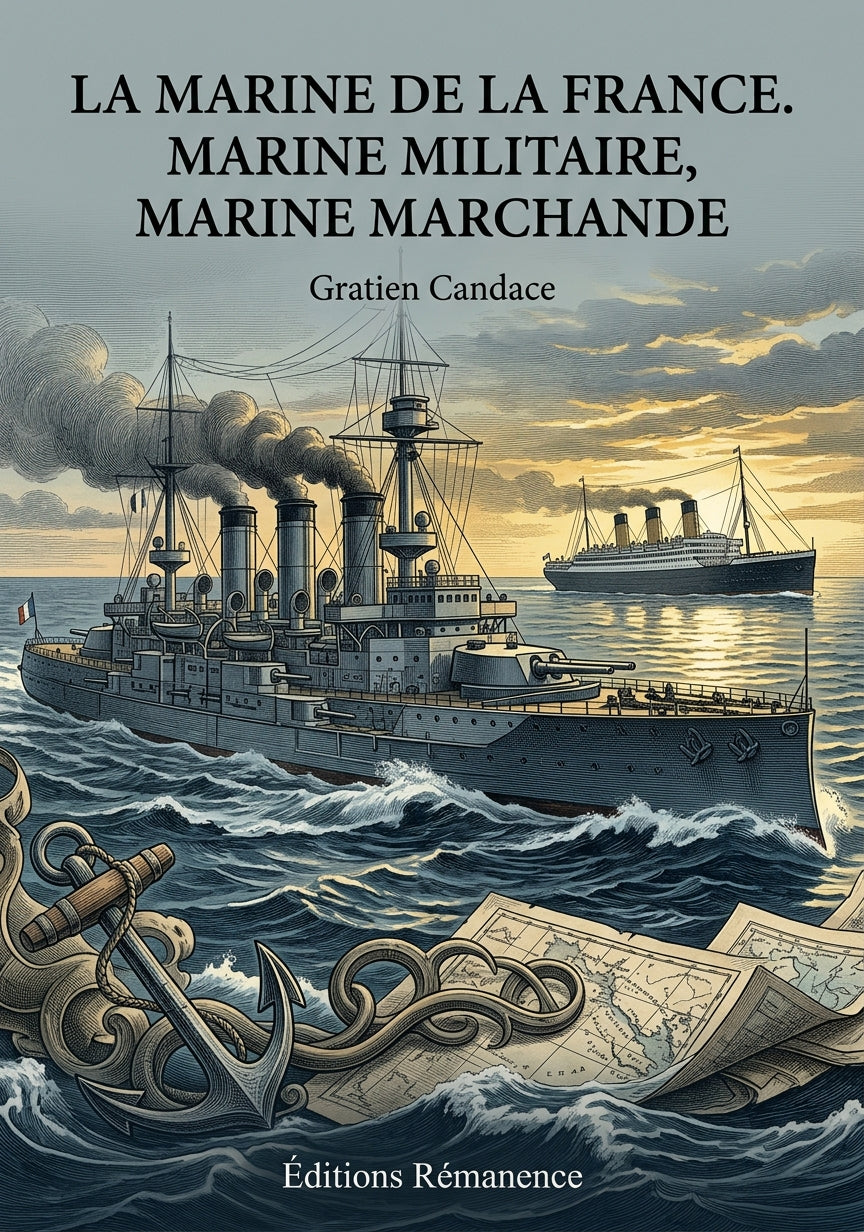 Livre La Marine de la France. Marine militaire, Marine marchande par Gratien Candace - Couverture - Editions Remanence