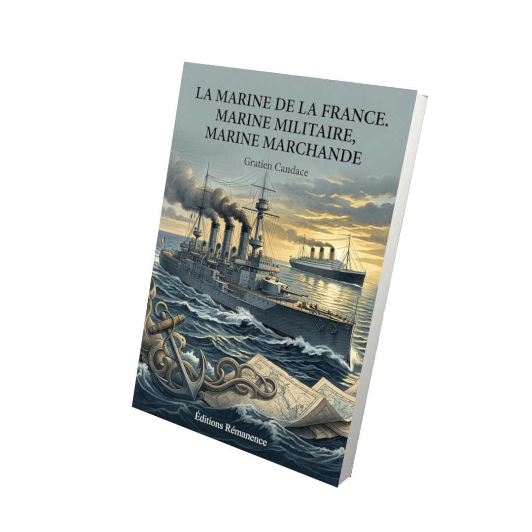 Livre La Marine de la France. Marine militaire, Marine marchande par Gratien Candace - Vue 3D - Editions Remanence