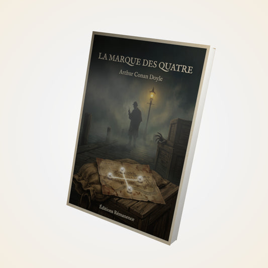 Livre La marque des quatre - Arthur Conan Doyle - Couverture 3D