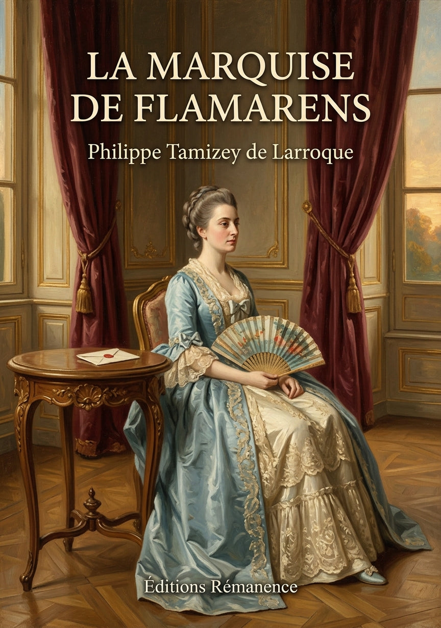 Livre La marquise de Flamarens par Philippe Tamizey de Larroque - Couverture - Editions Remanence