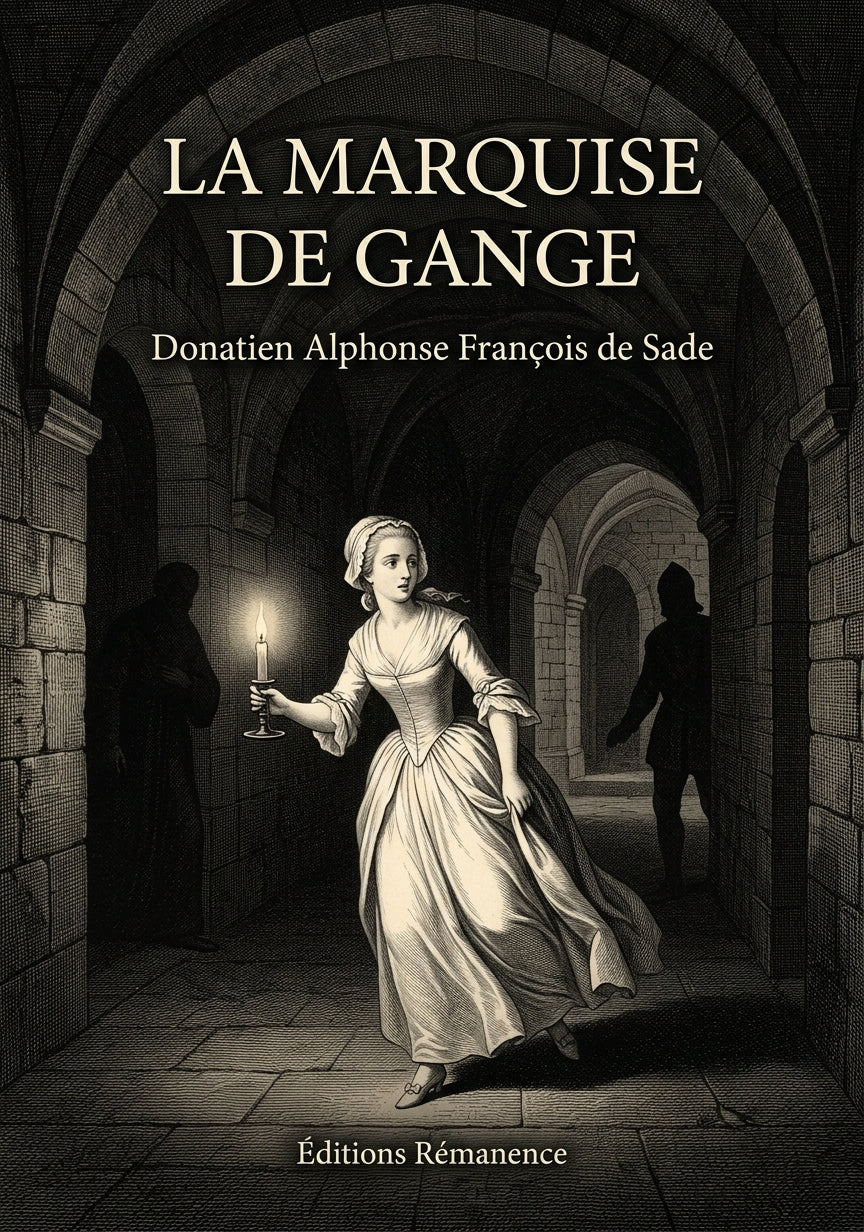 Livre La Marquise de Gange par Donatien Alphonse François de Sade - Couverture - Editions Remanence