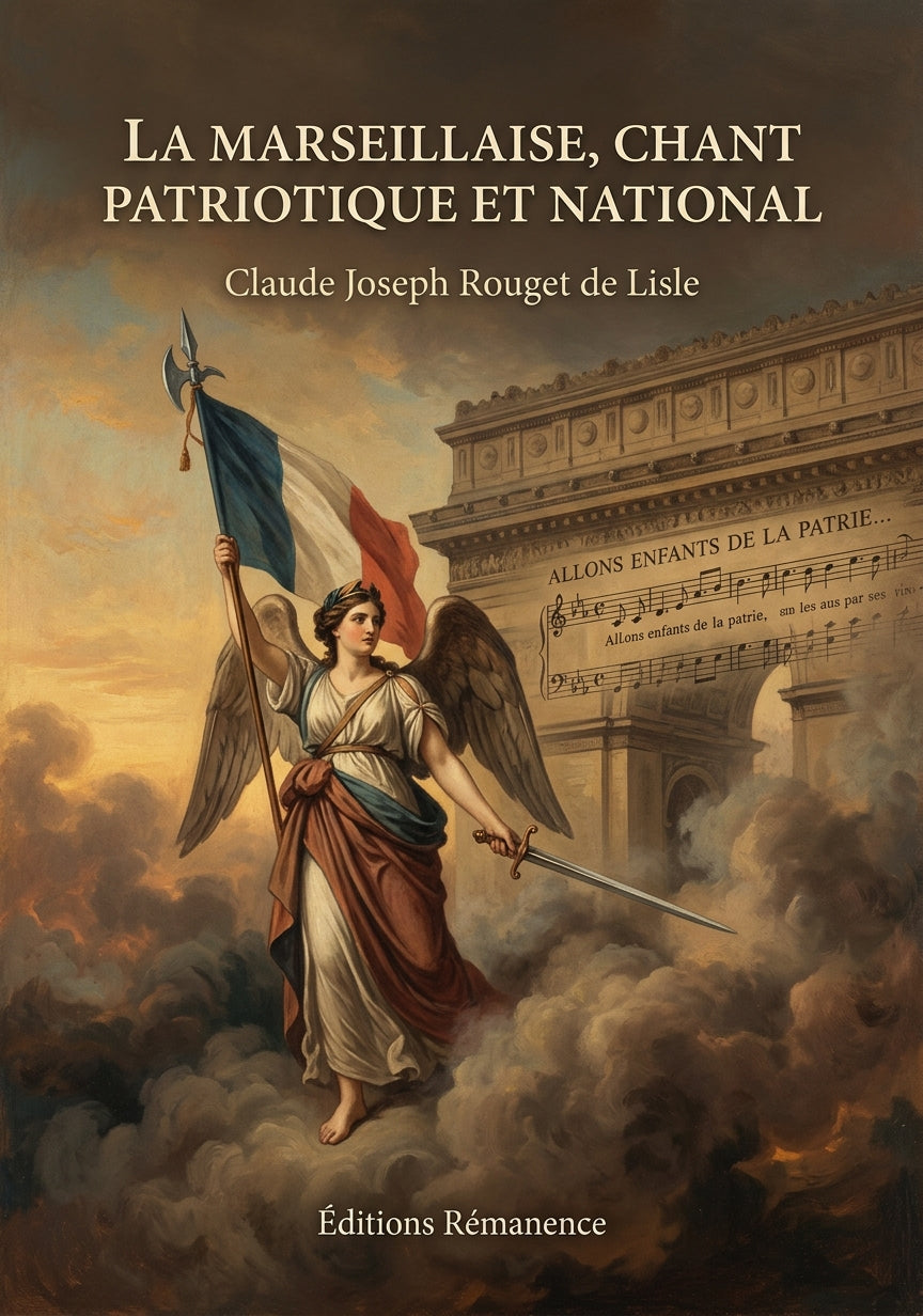 Livre La Marseillaise, chant patriotique et national par Claude Joseph Rouget de Lisle - Couverture - Editions Remanence