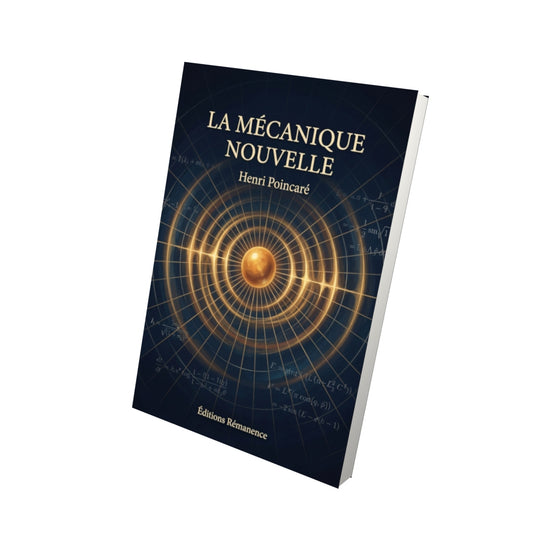 Livre La mécanique nouvelle par Henri Poincaré - Vue 3D - Editions Remanence