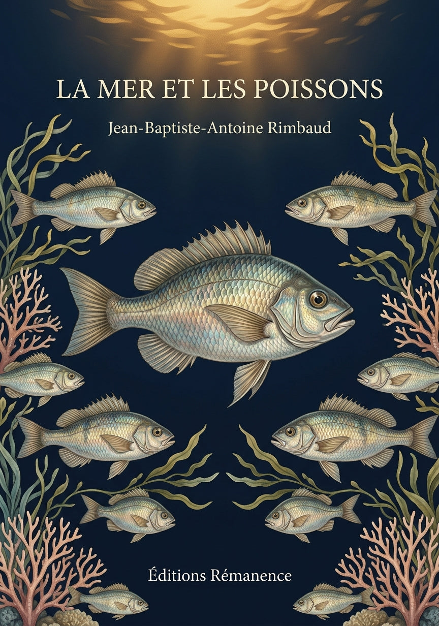 Livre La Mer et les poissons par Jean-Baptiste-Antoine Rimbaud - Couverture - Editions Remanence