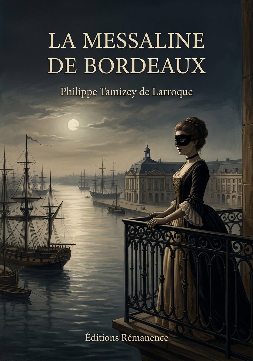 Livre La Messaline de Bordeaux par Philippe Tamizey de Larroque - Couverture - Editions Remanence
