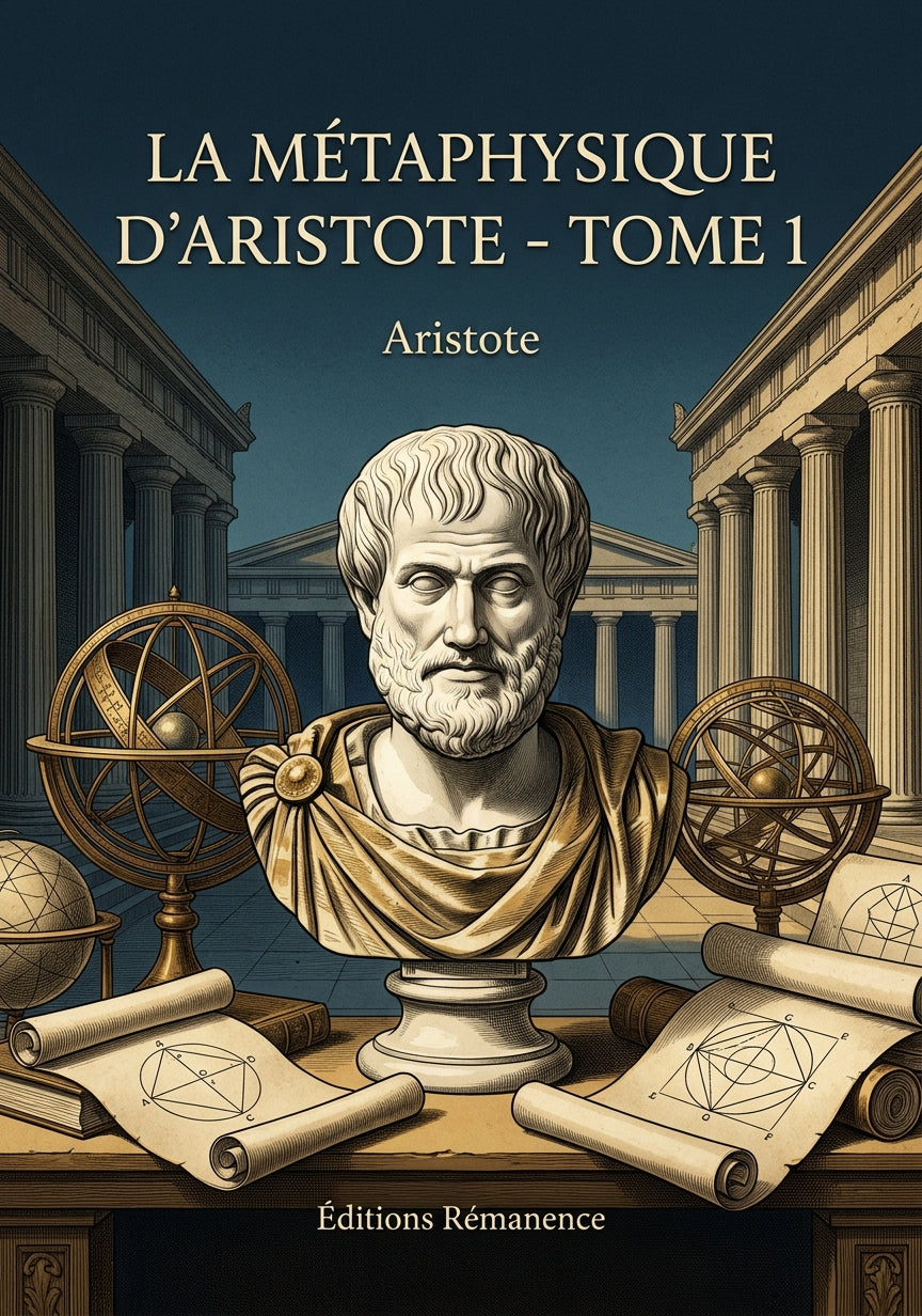 Livre La Métaphysique d’Aristote - Tome 1 par Aristote - Couverture - Editions Remanence