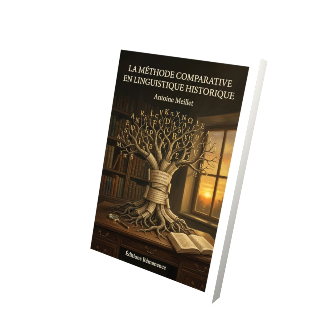 Livre La méthode comparative en linguistique historique par Antoine Meillet - Vue 3D - Editions Remanence