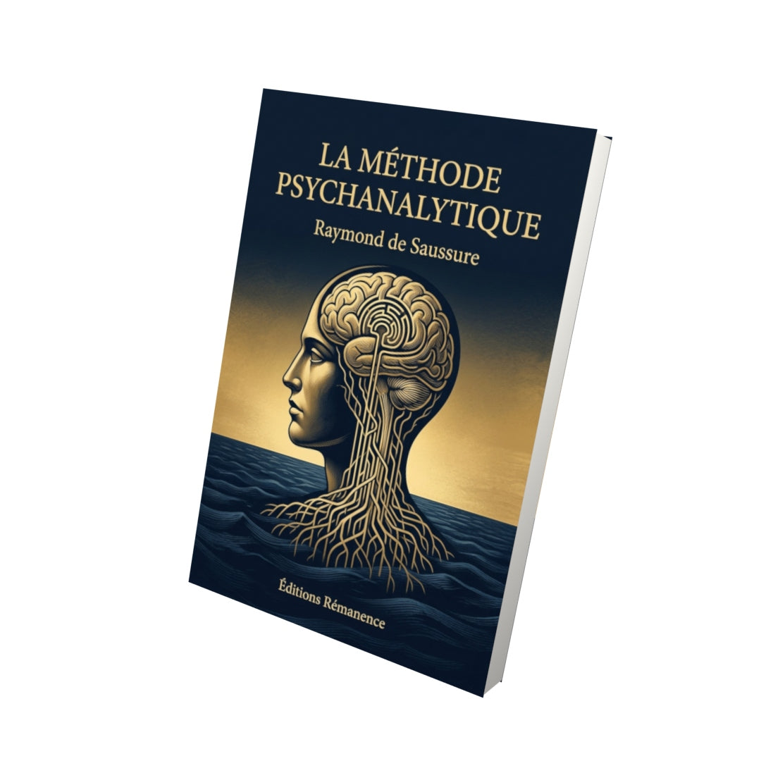 Livre La Méthode psychanalytique par Raymond de Saussure - Vue 3D - Editions Remanence