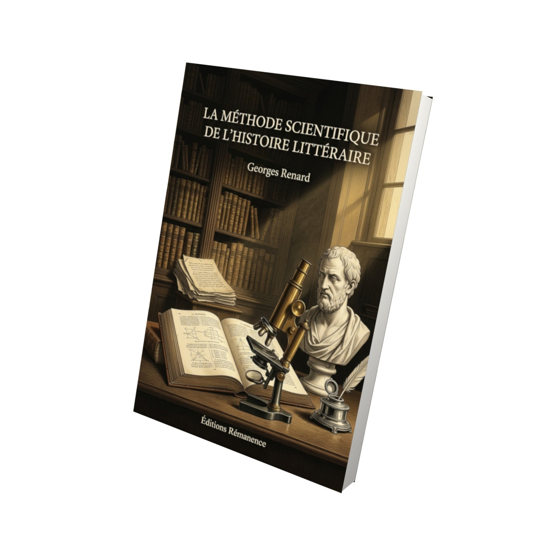 Livre La Méthode scientifique de l’histoire littéraire par Georges Renard - Vue 3D - Editions Remanence