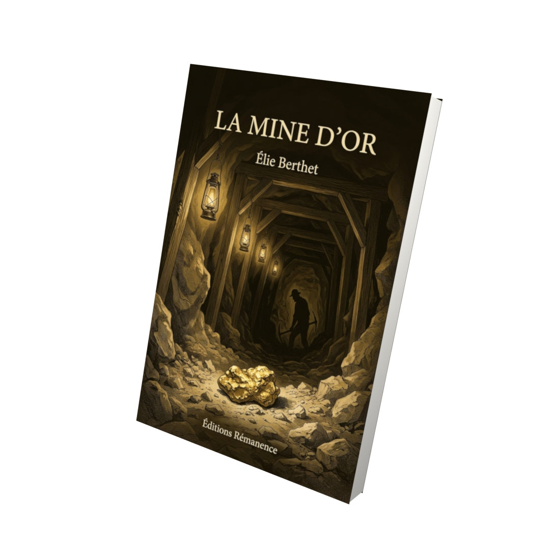 Livre La Mine d’or par Élie Berthet - Vue 3D - Editions Remanence