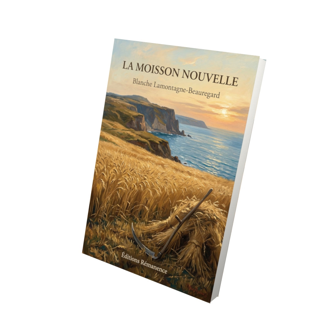 Livre La moisson nouvelle par Blanche Lamontagne-Beauregard - Vue 3D - Editions Remanence