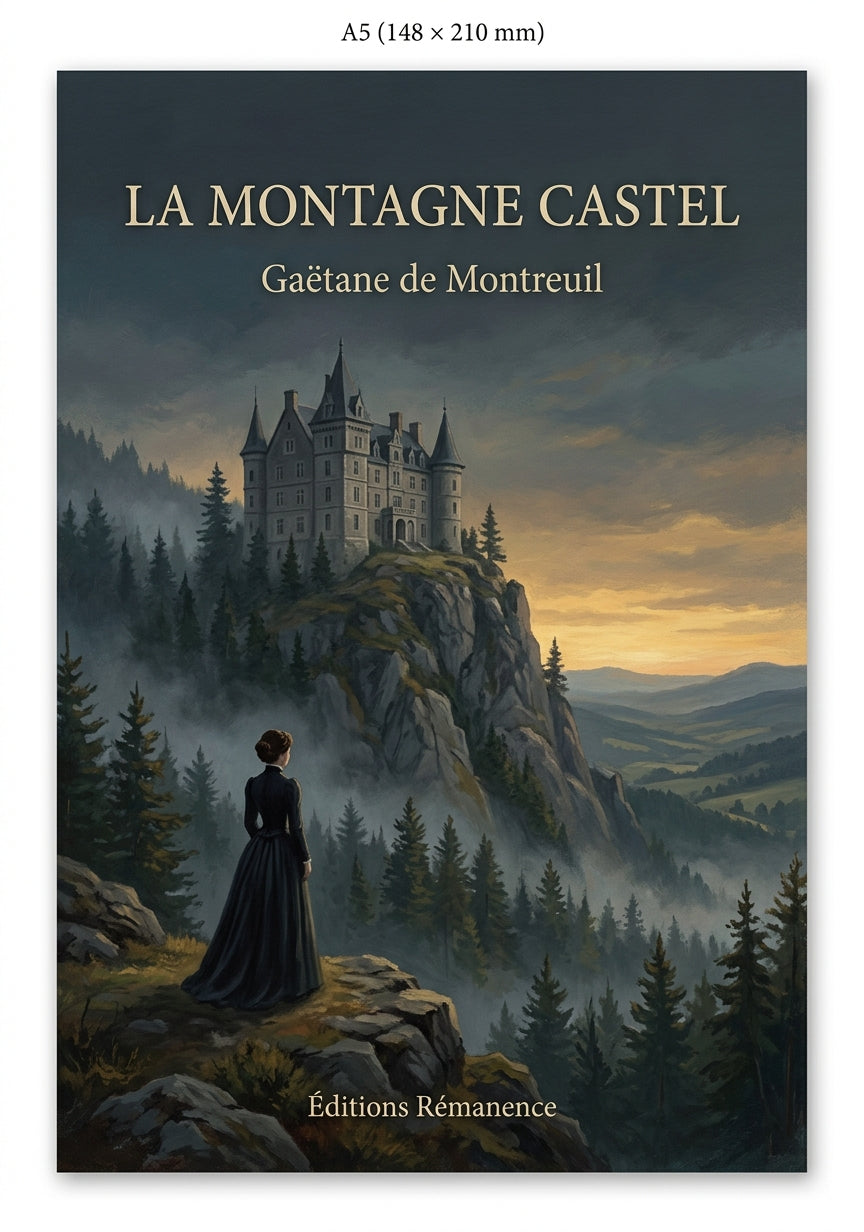 Livre La Montagne Castel par Gaëtane de Montreuil - Couverture - Editions Remanence